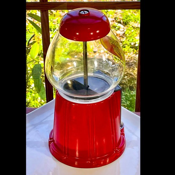 ⭐️HP⭐️VTG▪️JELLY BELLY▪️Glass Metal Carousel Candy Dispenser Gum Ball Machine - Picture 7 of 12